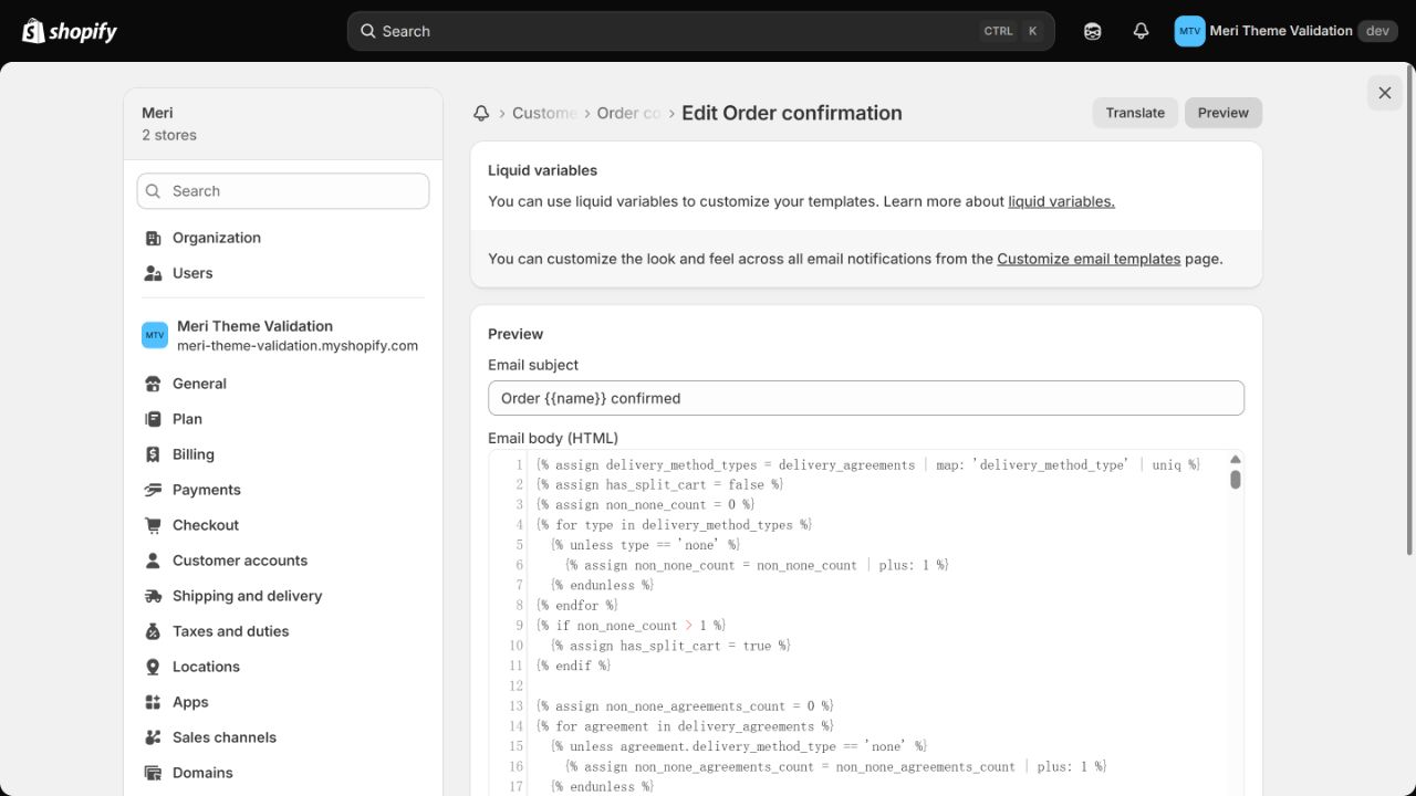 Nội dung email (Email body HTML)